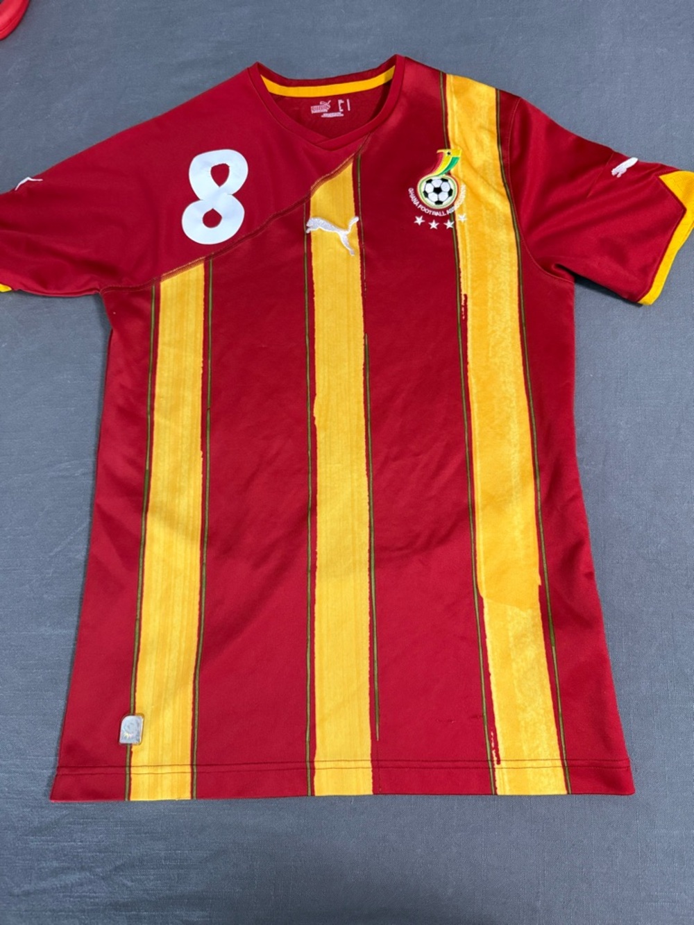 Vintage Puma Ghana 2010/11 Word Cup Soccer Football Jersey Sz Small #8 ESSIEN